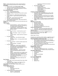 Bonds & Stocks: Key Concepts, Valuation, & Risks