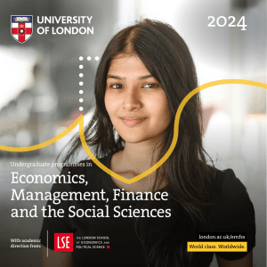 University of London EMFSS Programs: Economics, Finance, Management