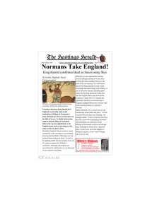 Battle of Hastings Newspaper Article KS2 Worksheet