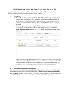 iFly 737 MAX8: Control Binding & MSFS Setup Guide