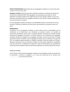 Agregados Reciclados en Construcción Vial: Investigación Cusco