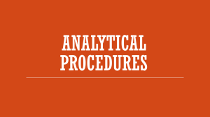 Analytical Procedures in Auditing: A Comprehensive Guide