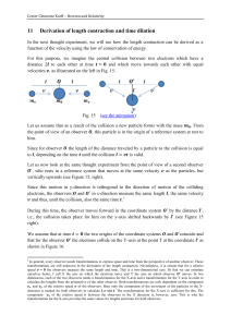 Length Contraction & Time Dilation Derivation