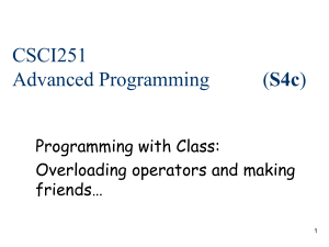 C++ Operator Overloading & Friends: Advanced Programming