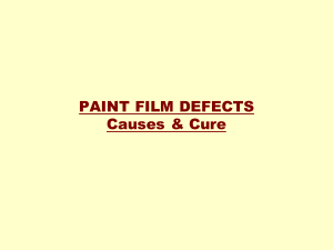 Paint Film Defects: Causes & Cure