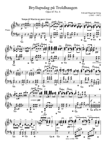 Grieg: Bryllupsdag på Troldhaugen, Op. 65 No. 6 Sheet Music