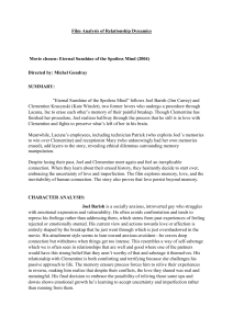 Eternal Sunshine: Relationship Dynamics Film Analysis