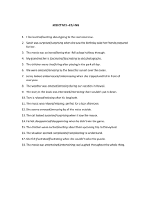 -ed/-ing Adjectives Worksheet: Practice & Examples