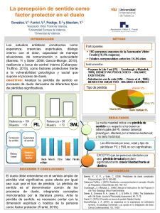 Percepci&oacute;n del Sentido en el Duelo: Factor Protector