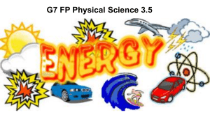 Energy: Types and Transfer - Physical Science Presentation