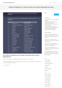 AI, Audit & Project Management Blog: GPT-4 Impact