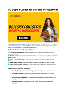 UG Business Management Degree: Benefits, Careers, and Colleges