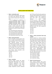 Soal Ujian Penalaran Matematika