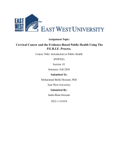 Cervical Cancer & Evidence-Based Public Health: PERIE Process