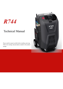 R744 CO2 Refrigerant Machine Technical Manual