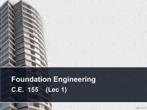 Geotechnical Properties of Soils: Foundation Engineering