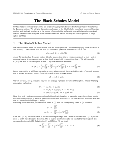 Black-Scholes Model: Derivation, Volatility, and Hedging