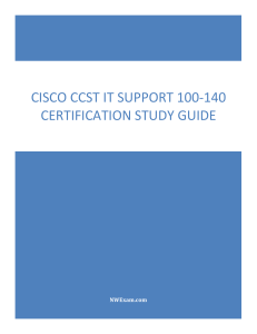 Cisco CCST IT Support 100-140 Certification Study Guide