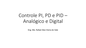 Controle PI, PD, PID: Apresentação Analógico e Digital