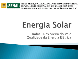 Energia Solar: Tipos, Sistemas e Aplicações