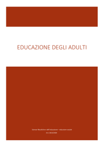 Educazione Adulti: Pratica Riflessiva & Educatore Imperfetto