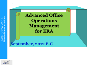 Advanced Office Operations Management Presentation