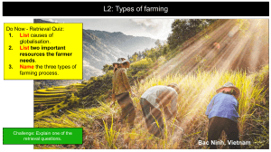 Types of Farming: Intensive, Extensive, & Subsistence Agriculture