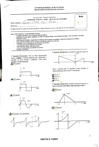 Exame de Sinais e Sistemas - Engenharia Elétrica