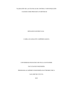 Tesis Validación Técnicas Control Motor DC