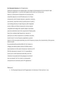 On-Chip Spiral Inductors for RF Applications