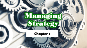 Strategic Management: Chapter 9 Presentation