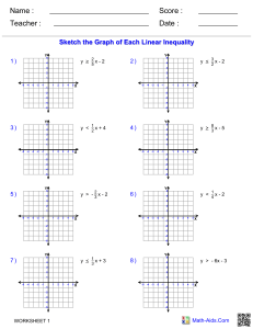 Linear Inequalities Graphing Worksheet