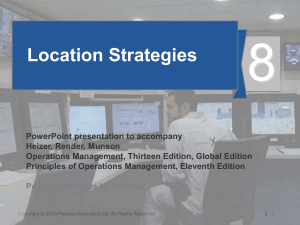 Location Strategies: Operations Management Presentation