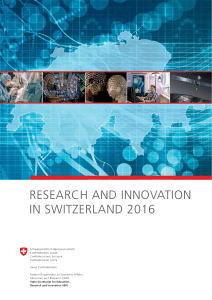 Research and Innovation in Switzerland 2016 Report