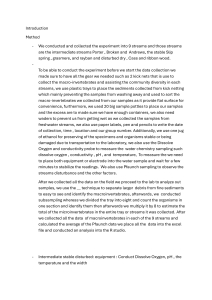 Macroinvertebrate Diversity in Streams: A Lab Report