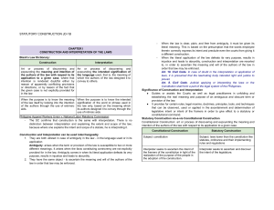 Statutory Construction: Law Interpretation & Principles