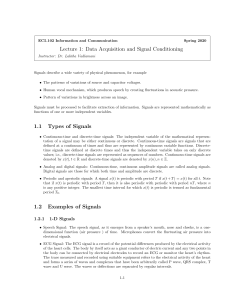 Data Acquisition & Signal Conditioning Lecture Notes