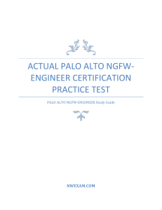 Palo Alto NGFW-Engineer Certification Practice Test & Study Guide