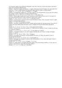 Algebra Word Problems for 8th Grade with Solutions