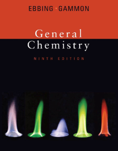 General Chemistry Textbook, 9th Edition