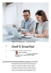 OneFS Smartfail: Data Protection on Failing Nodes