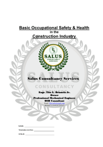 Construction Safety & Health Training: Basic OSH Guide