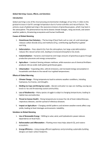 Global Warming: Causes, Effects & Solutions