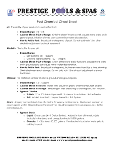 Pool Chemical Cheat Sheet: pH, Alkalinity, Chlorine Guide