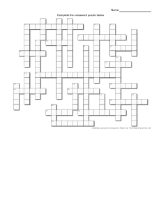 Digestive System Biology Crossword Puzzle | Human Anatomy