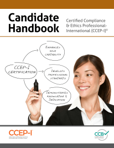 CCEP-I Candidate Handbook: Certification Guide