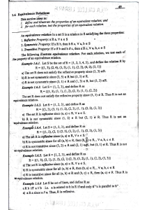 Equivalence Relations Explained with Examples