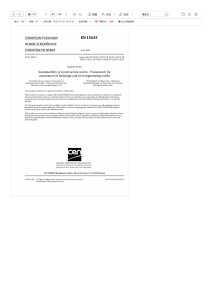 EN 15643: Sustainability of Construction Works Framework