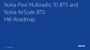 Nokia BTS HW Roadmap: Flexi Multiradio & AirScale