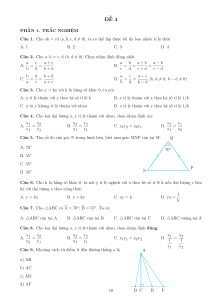 Đề &ocirc;n giữa k&igrave; 2 lớp 7
